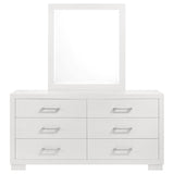 Jessica 6-drawer Dresser with Mirror Snow White - 202993M