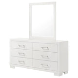 Jessica 6-drawer Dresser with Mirror Snow White - 202993M