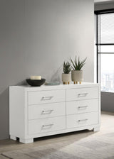 Jessica 6-drawer Dresser Snow White - 202993