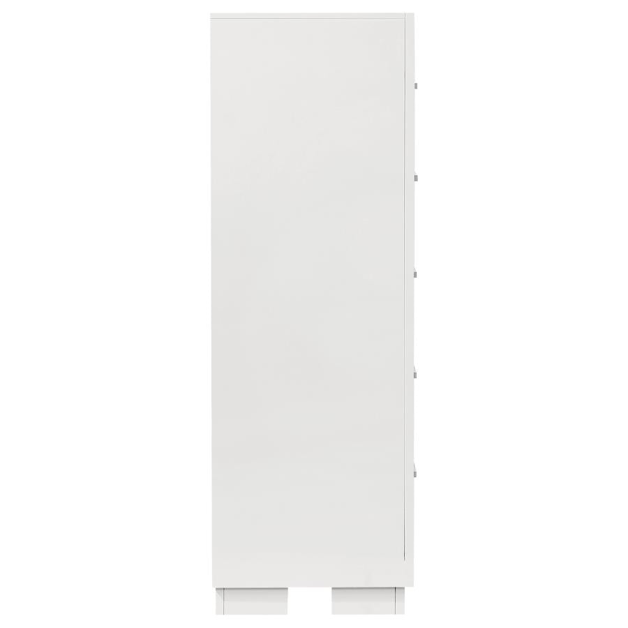 Jessica 5-drawer Bedroom Chest Snow White - 202995