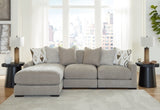 Aslan Court 3-Piece Sofa Sectional with Chaise - 20305S3