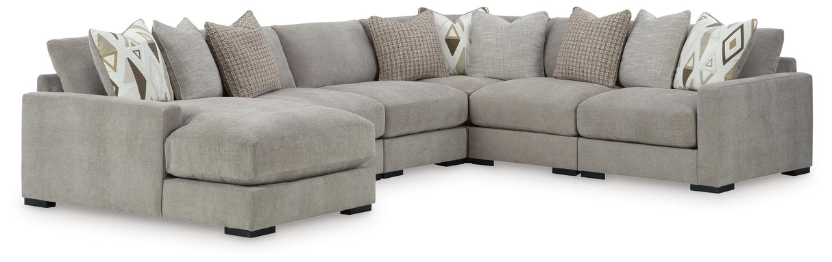 Aslan Court 6-Piece Sectional with Chaise - 20305S8