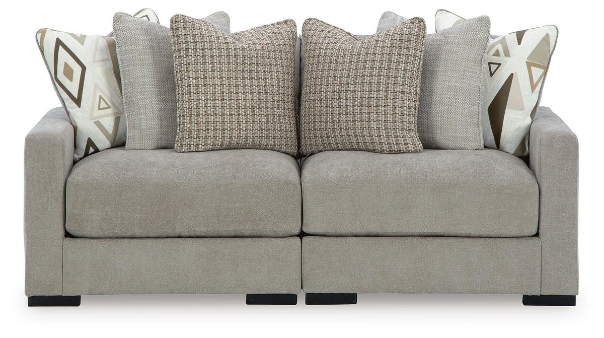 Aslan Court 2-Piece Loveseat Sectional - 20305S1