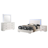 Felicity 4-piece Full Bedroom Set White High Gloss - 203500F-S4L