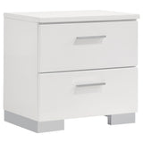 Felicity 5-piece Full Bedroom Set White High Gloss - 203500F-S5L