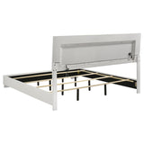Felicity 4-piece Eastern King Bedroom Set White High Gloss - 203500KE-S4