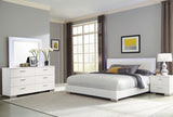 Felicity 4-piece California King Bedroom Set White Gloss - 203500KW-S4L
