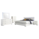 Felicity 5-piece Queen Bedroom Set White High Gloss - 203500Q-S5L