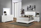 Felicity 4-piece Queen Bedroom Set White High Gloss - 203501Q-S4L