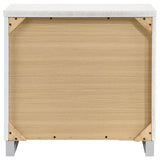 Felicity 2-drawer Nightstand White High Gloss - 203502