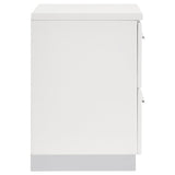 Felicity 2-drawer Nightstand White High Gloss - 203502