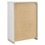 Felicity 5-drawer Bedroom Chest White High Gloss - 203505