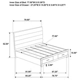 Felicity 5-piece Eastern King Platform Bedroom Set White - 203510KE-S5