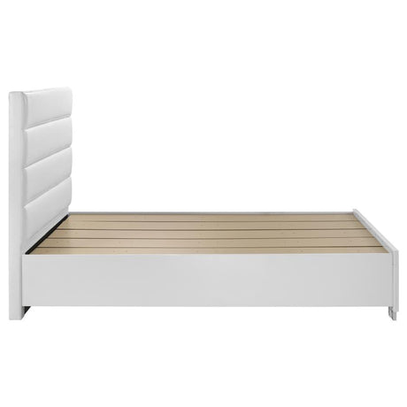 Felicity Queen Storage Bed White High Gloss - 203510Q
