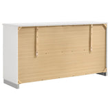 Felicity 4-piece California King Bedroom Set White High Gloss - 203511KW-S4