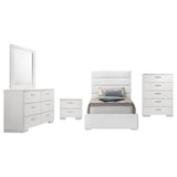Felicity 5-piece Twin Bedroom Set White High Gloss - 203511T-S5