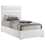 Felicity 53-inch Upholstered Twin Platform Bed White - 203511T