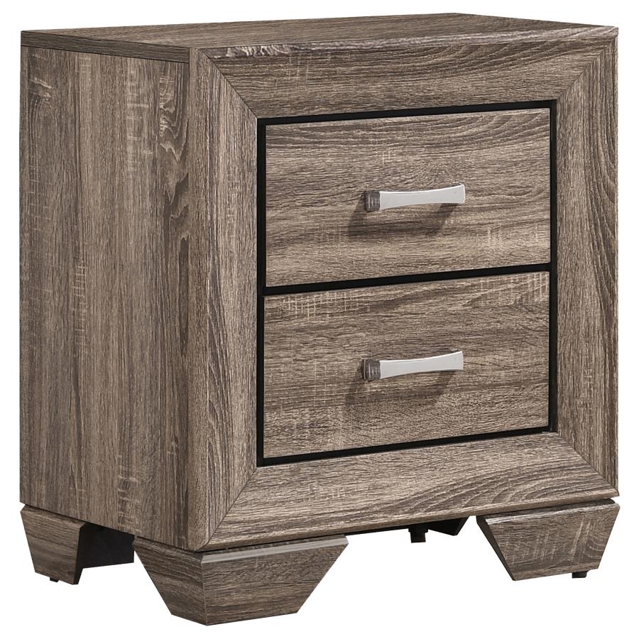 Kauffman 4-piece Eastern King Bedroom Set Washed Taupe - 204190KE-S4