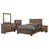 Kauffman 5-piece Eastern King Bedroom Set Washed Taupe - 204190KE-S5