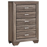 Kauffman 5-piece Eastern King Bedroom Set Washed Taupe - 204190KE-S5