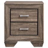 Kauffman 4-piece California King Bedroom Set Washed Taupe - 204190KW-S4