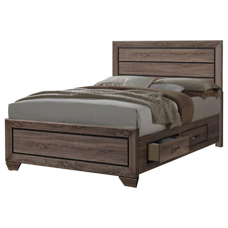 Kauffman 5-piece California King Bedroom Set Washed Taupe - 204190KW-S5