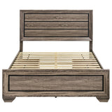 Kauffman Wood Queen Storage Panel Bed Washed Taupe - 204190Q