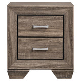 Kauffman 4-piece Eastern King Bedroom Set Washed Taupe - 204191KE-S4