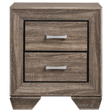 Kauffman 5-piece Eastern King Bedroom Set Washed Taupe - 204191KE-S5