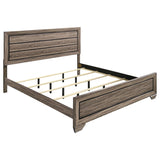 Kauffman Wood Eastern King Panel Bed Washed Taupe - 204191KE