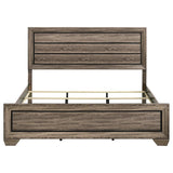 Kauffman Wood Eastern King Panel Bed Washed Taupe - 204191KE