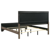 Kauffman Wood Eastern King Panel Bed Washed Taupe - 204191KE