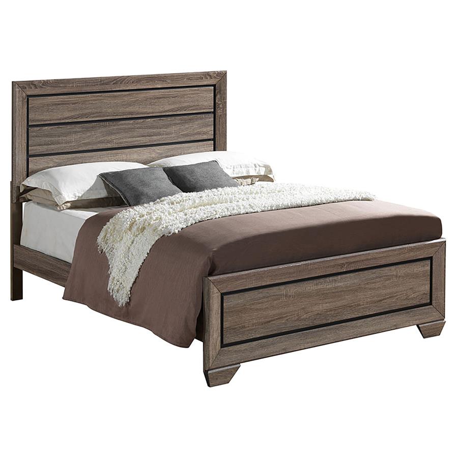 Kauffman 5-piece California King Bedroom Set Washed Taupe - 204191KW-S5