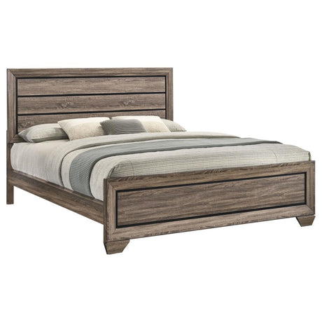 Kauffman Wood California King Panel Bed Washed Taupe - 204191KW