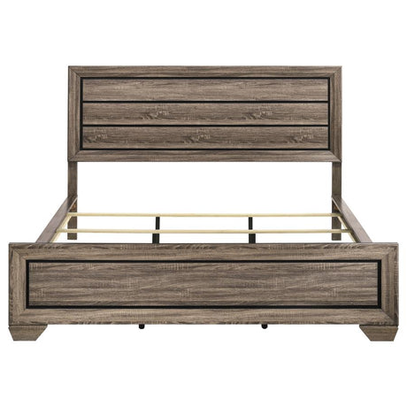 Kauffman Wood California King Panel Bed Washed Taupe - 204191KW
