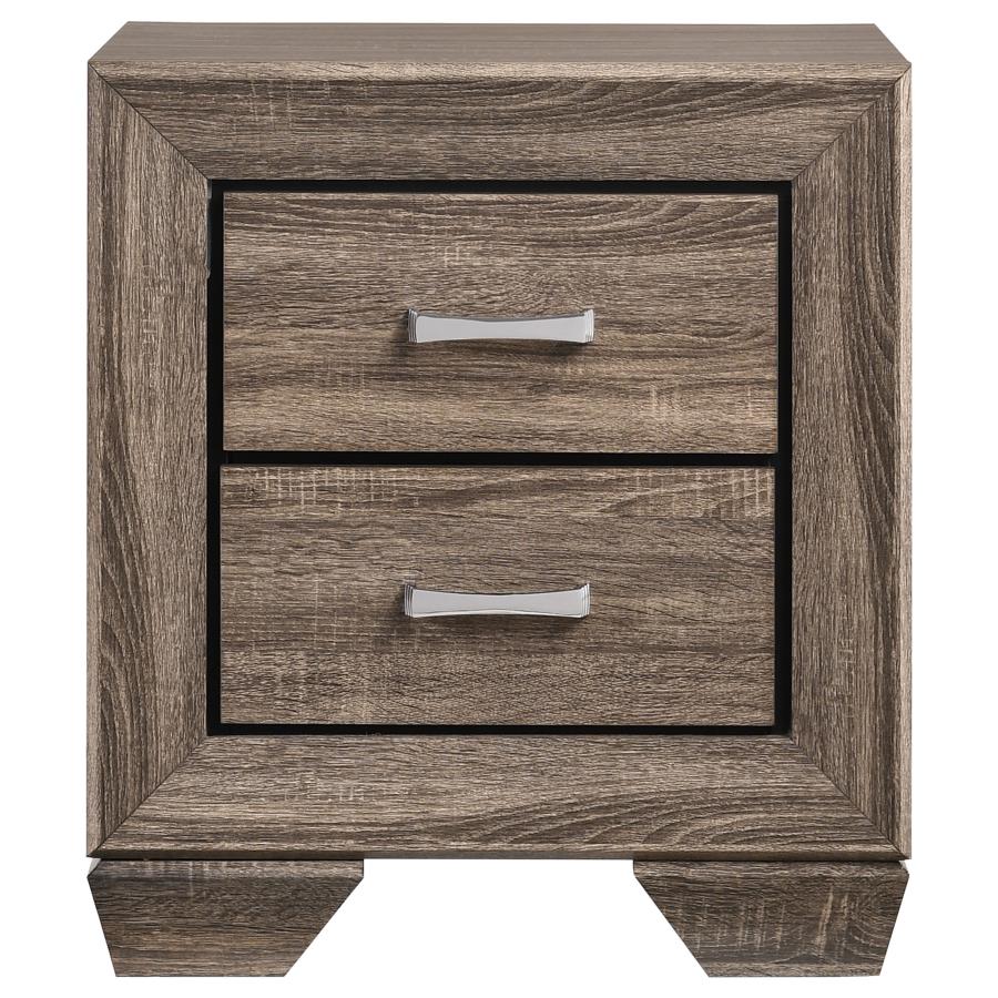 Kauffman 4-piece Queen Bedroom Set Washed Taupe - 204191Q-S4