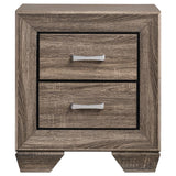 Kauffman 4-piece Queen Bedroom Set Washed Taupe - 204191Q-S4