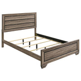 Kauffman Wood Queen Panel Bed Washed Taupe - 204191Q