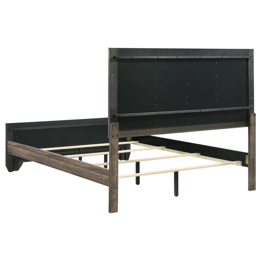 Kauffman Wood Queen Panel Bed Washed Taupe - 204191Q