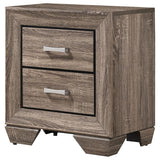 Kauffman 2-drawer Nightstand Washed Taupe - 204192