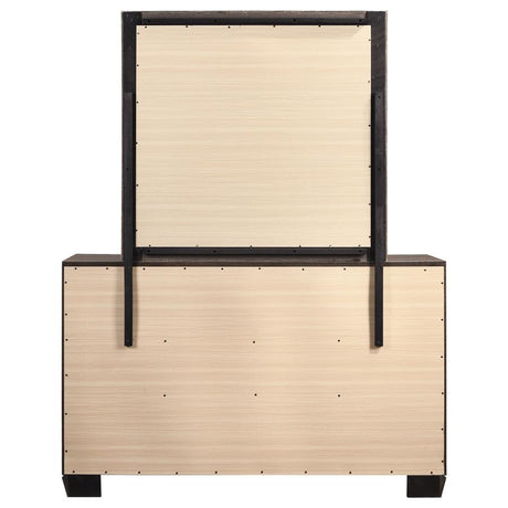 Kauffman 6-drawer Dresser with Mirror Washed Taupe - 204193M