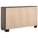 Kauffman 6-drawer Dresser Washed Taupe - 204193