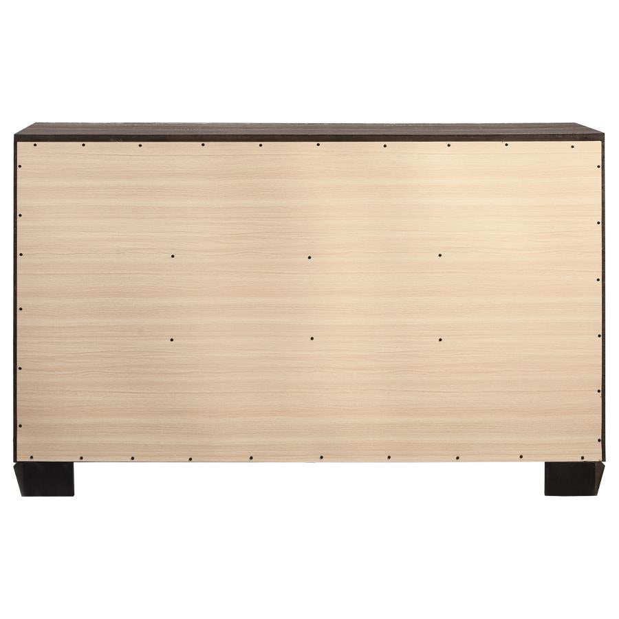 Kauffman 6-drawer Dresser Washed Taupe - 204193