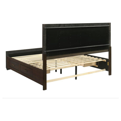 Kauffman 5-piece Eastern King Bedroom Set Dark Cocoa - 204390KE-S5