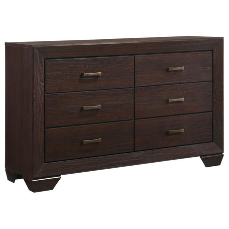 Kauffman 5-piece Eastern King Bedroom Set Dark Cocoa - 204390KE-S5