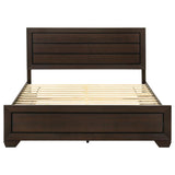 Kauffman Wood Eastern King Storage Panel Bed Dark Cocoa - 204390KE