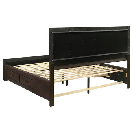 Kauffman 5-piece California King Bedroom Set Dark Cocoa - 204390KW-S5