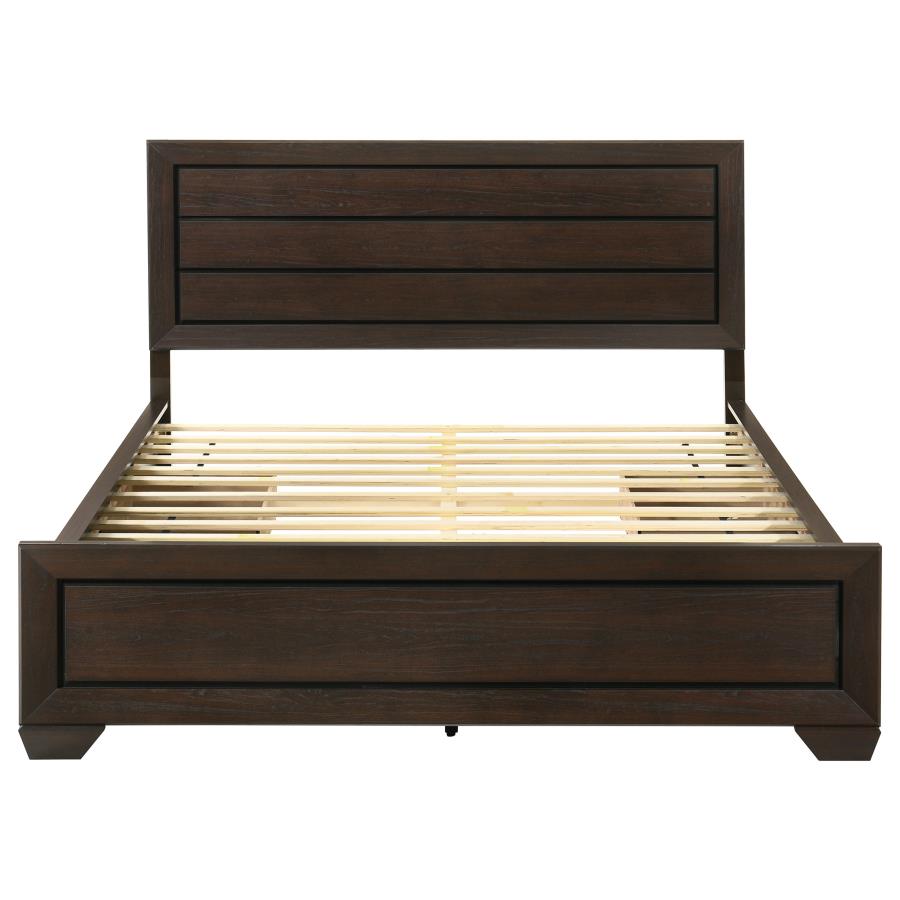 Kauffman Wood California King Storage Panel Bed Dark Cocoa - 204390KW