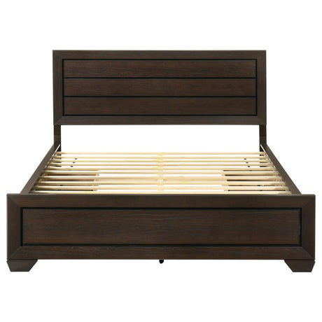 Kauffman Wood California King Storage Panel Bed Dark Cocoa - 204390KW