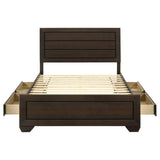 Kauffman Wood Queen Storage Panel Bed Dark Cocoa - 204390Q